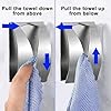 Self-Adhesive Tea Towel Holders (4-Pack) – Stainless Steel
