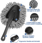 Car Interior Cleaning Kit – Duster Brush & Gel Putty Set for Dashboard, Vents & Detailing