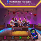 30M Bluetooth RGB LED Strip Lights with Music Sync