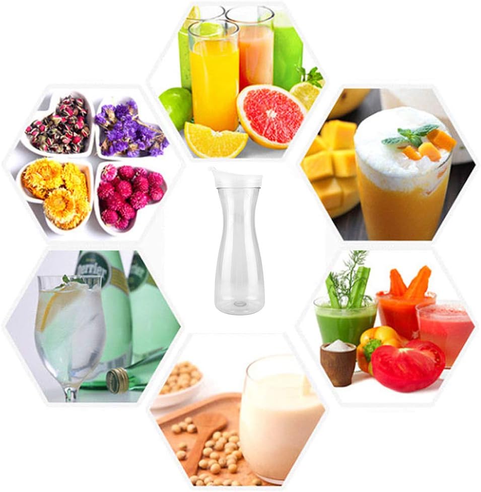 Premium Square Acrylic Juice & Water Bottle with Lid – Transparent Cold Drink Storage Container for Kitchens, Restaurants & Bars