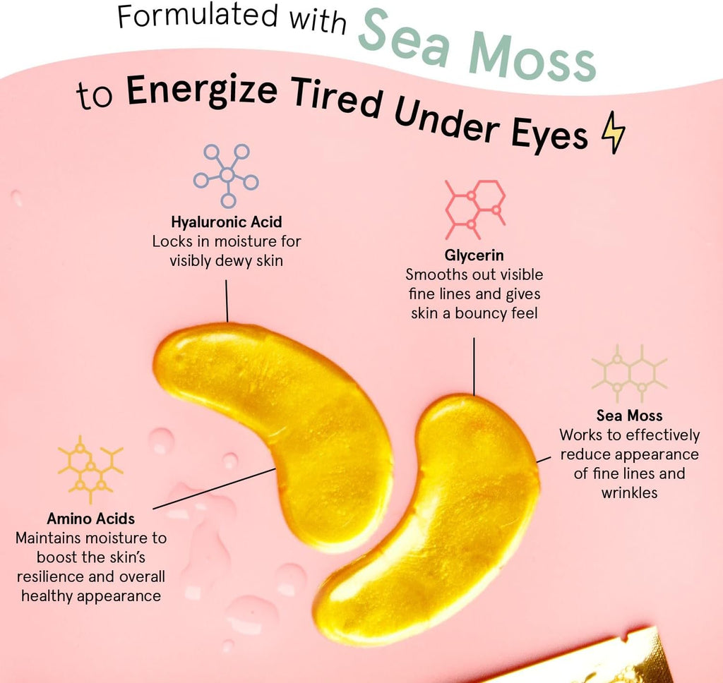 Grace & Stella Gold Under Eye Mask – Dark Circle, Puffiness & Wrinkle Reducer (24 Pairs, Vegan)