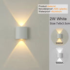 Modern LED Up & Down Wall Sconce – Indoor & Outdoor Ambient Lighting for Living Room, Bedroom & Hallway