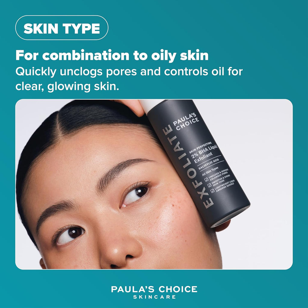 Paula’s Choice 2% BHA Liquid Exfoliant – Salicylic Acid for Blackheads & Pores (118ml)