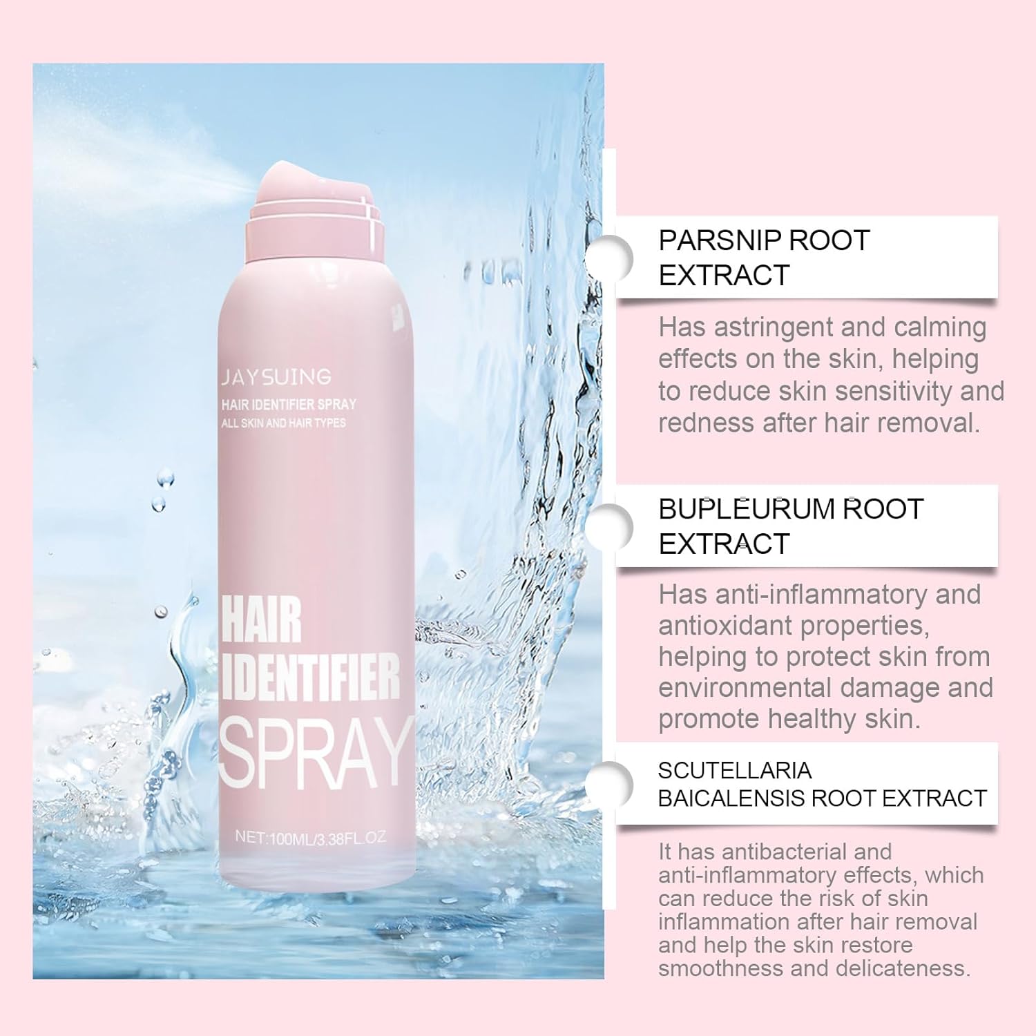 Hair Identifier Spray & Dermaplaning Shaver Set – 100ml