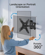 PERLESMITH TV Wall Bracket – Swivel Tilt Mount 13–42"