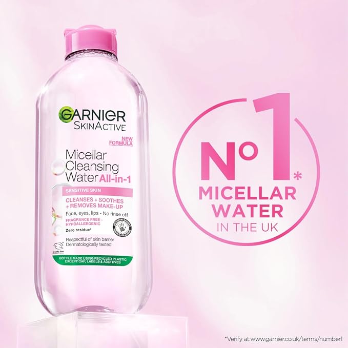 Garnier Micellar Cleansing Water 700ml – Makeup Remover for Sensitive Skin