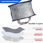 Yikki Insulated Lunch Bag – Reusable Leakproof Thermal Cooler Tote