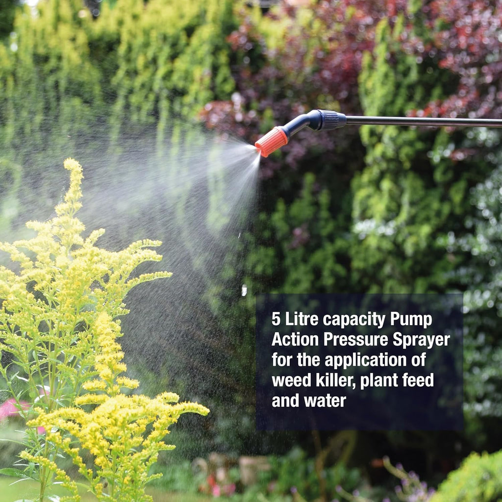 Spear & Jackson 5L Pump Action Pressure Sprayer