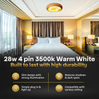 28W 2D CFL Butterfly Bulb – Warm White (3500K)