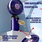 Portable Handheld Fan – USB Rechargeable 5-Speed Foldable Mini Fan