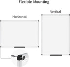Magnetic Whiteboard 90×60cm – Aluminium Frame