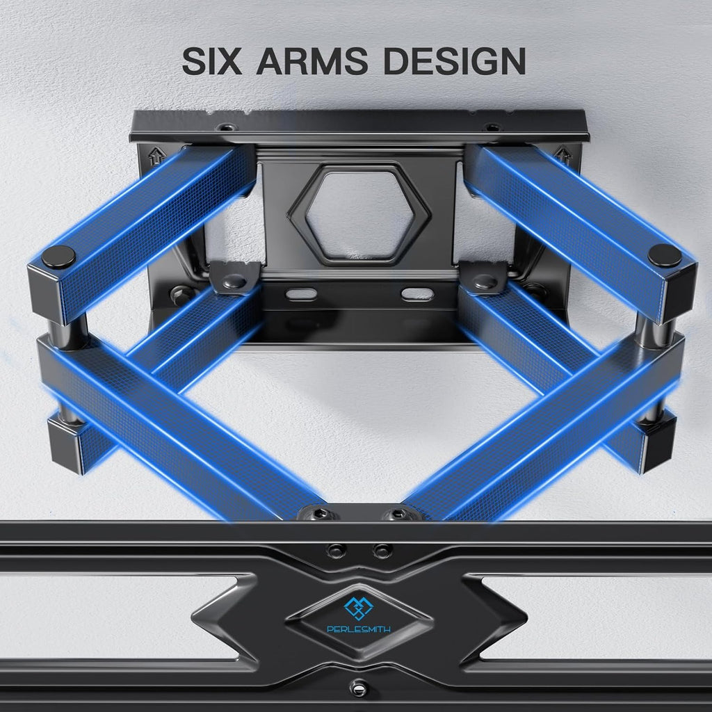 PERLESMITH TV Wall Bracket – Swivel & Tilt Mount 26–70"