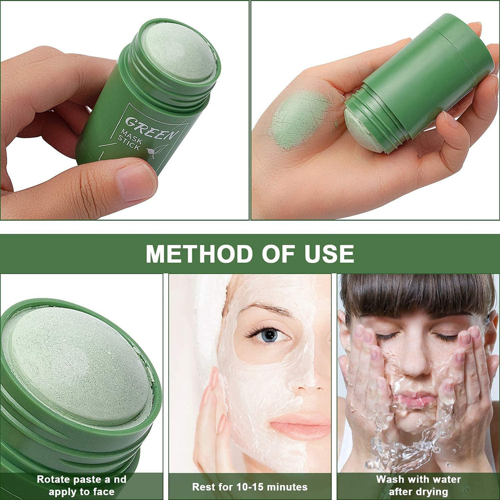 2-Pack Green Tea Mask Stick – Deep Cleansing, Oil Control & Pore Refining for Face