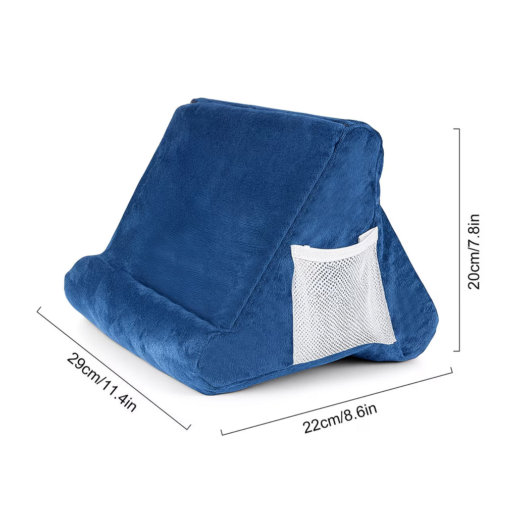 Multi-Angle Pillow Stand for iPad & Laptop – Soft Cushion Reading Holder