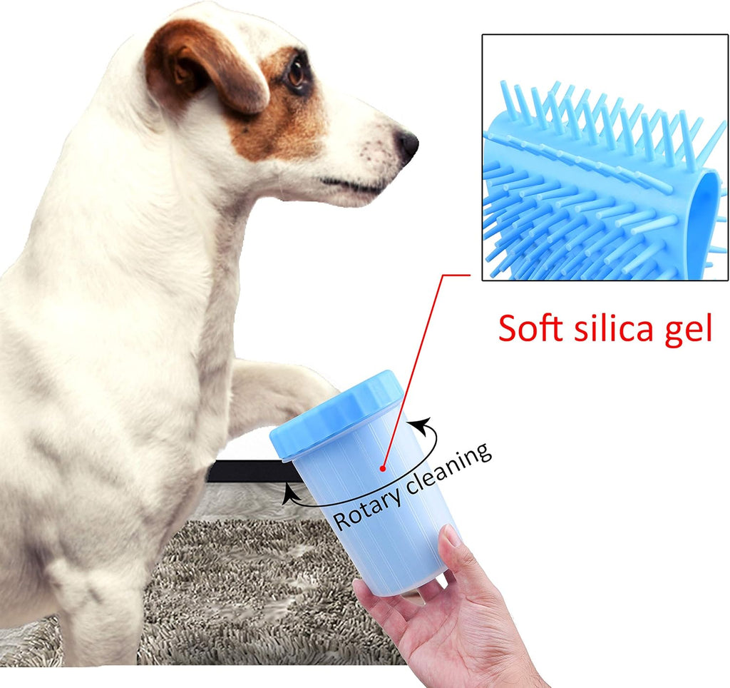 Kare & Kind Dog Paw Cleaner – Portable Silicone Pet Washer with Cloth