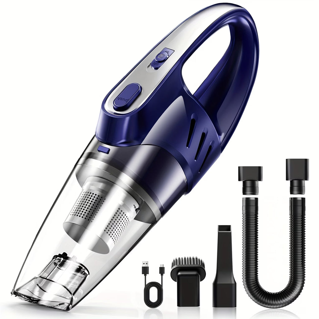 6000PA Handheld Vacuum Cleaner – Super Suction, Quiet, Multi-Purpose for Car, Home & Pets (Pink Gift Edition)