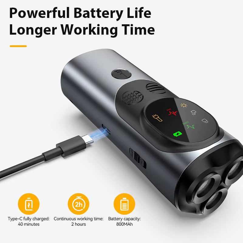 ROJECO Ultrasonic Dog Bark Trainer – Rechargeable Anti-Bark Device with LED Flashlight