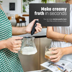 Keplin Handheld Milk Frother – Electric Coffee Whisk
