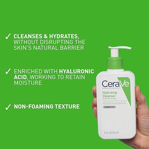 CeraVe Hydrating Cleanser 236ml – Normal to Dry Skin