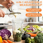 Adjustable Measuring Cup with Scraper Base – Space-Saving, Easy Clean, Metric & Imperial