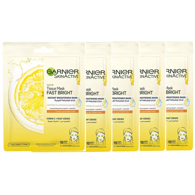 Garnier SkinActive Vitamin C Brightening Tissue Mask – Instant Glow (28g)