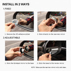 BEEWAY 360° Blind Spot Mirrors – Pack of 2