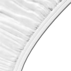 Bedding Soft Microfibre Single Fitted Sheet with 12 inch (30 cm) Deep Pocket, 90 x 190 cm, White