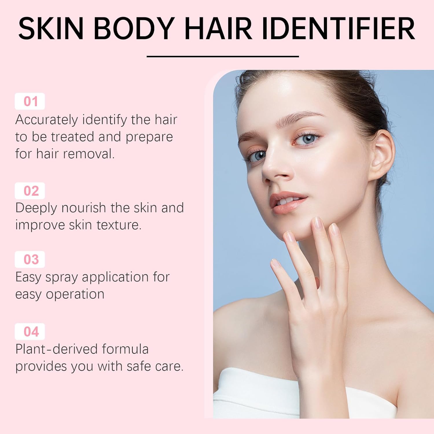 Hair Identifier Spray & Dermaplaning Shaver Set – 100ml