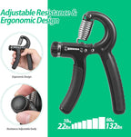 NIYIKOW Adjustable Hand Grip Strengthener – Forearm & Grip Trainer 10-60kg