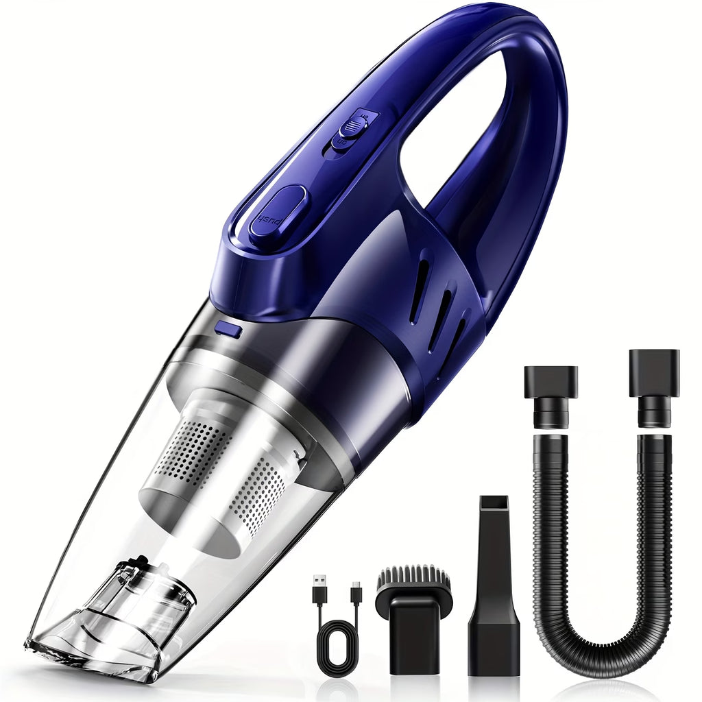 6000PA Handheld Vacuum Cleaner – Super Suction, Quiet, Multi-Purpose for Car, Home & Pets (Pink Gift Edition)