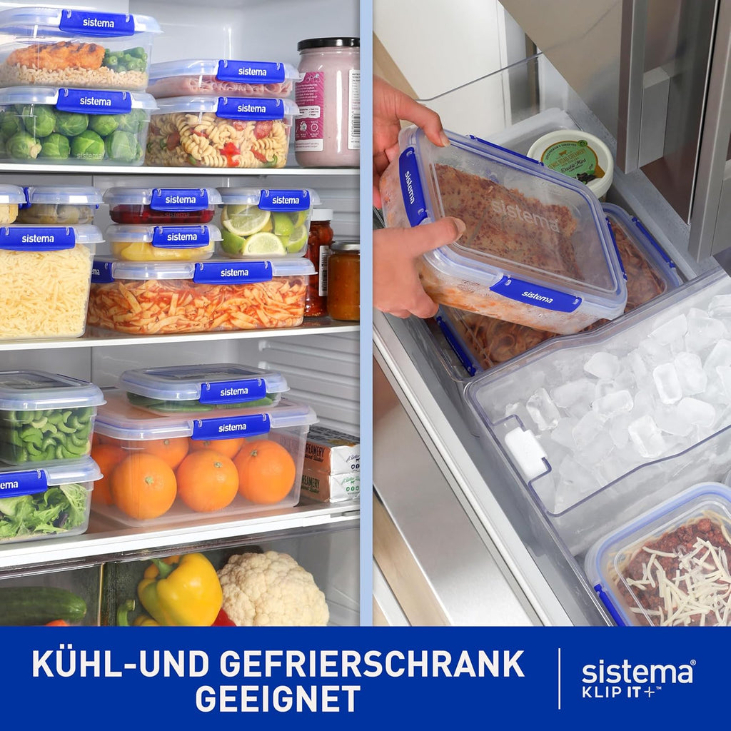 Sistema KLIP IT PLUS Leakproof Food Containers (1L, 3-Pack)