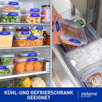 Sistema KLIP IT PLUS Leakproof Food Containers (1L, 3-Pack)