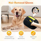 Yomi Pet Hair Glove – Reusable Double-Sided Fur Remover (2-Pack, Black)