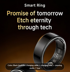 Smart Ring Health Tracker - Heart Rate, Sleep, Blood Oxygen, Pedometer, Calories, Step Counter
