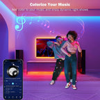 30M Bluetooth RGB LED Strip Lights with Music Sync