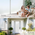Lifetree Frosted Window Privacy Film – Static Cling Opaque Glass Cover 44.5×200 cm