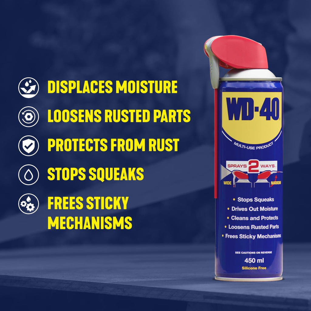 WD-40 Multi-Use Lubricant Spray 450ml – Smart Straw