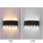 Modern LED Wall Sconce – Up & Down Indoor/Outdoor Wall Light for Living Room, Hallway, Bedroom
