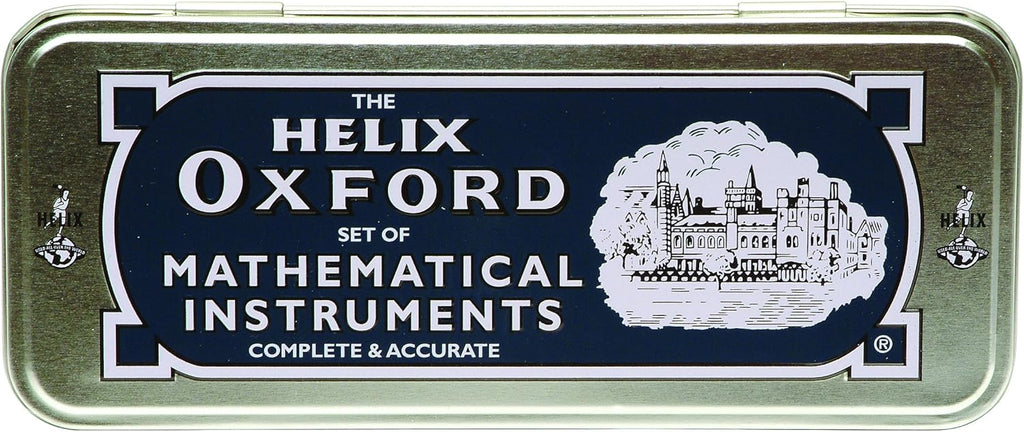 Helix Oxford Maths Set – 10 Piece with Storage Tin