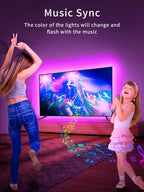 GlowSync RGB TV LED Lights – Music Reactive (4m)