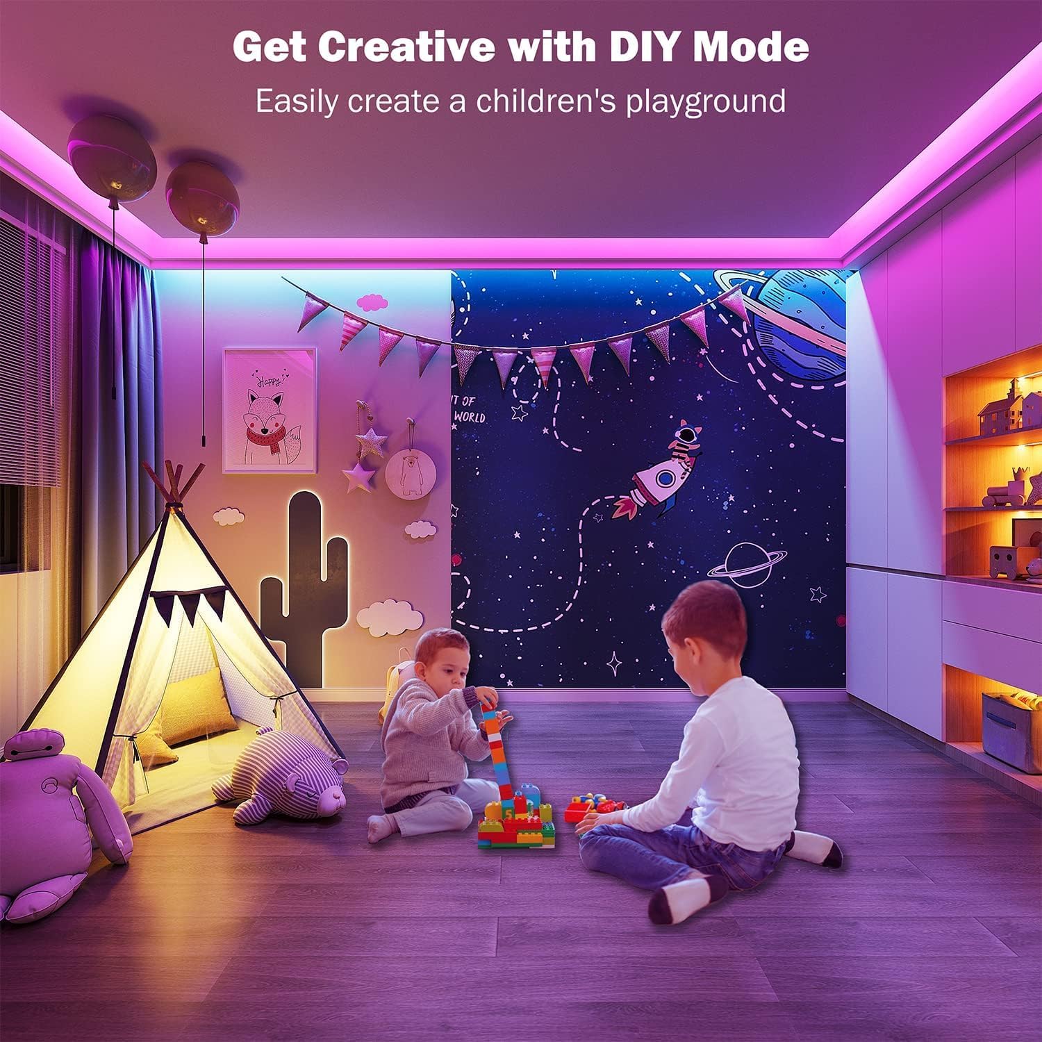 30M Bluetooth RGB LED Strip Lights with Music Sync