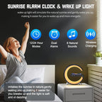 G-Shape 5-in-1 Smart LED Lamp – Wireless Charging, Bluetooth Speaker & Alarm Clock