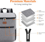 Lifewit 21L Soft Cooler Backpack – Insulated 30-Can Picnic & Camping Cooler (Grey)