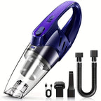 6000PA Handheld Vacuum Cleaner – Super Suction, Quiet, Multi-Purpose for Car, Home & Pets (Pink Gift Edition)