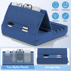 KDD Foldable Tablet Pillow Stand – Soft Lap & Bed Holder with Pocket