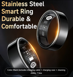 Smart Ring Health Tracker - Heart Rate, Sleep, Blood Oxygen, Pedometer, Calories, Step Counter