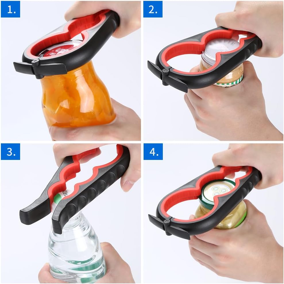 Otstar 5-in-1 Multi-Function Jar & Bottle Opener