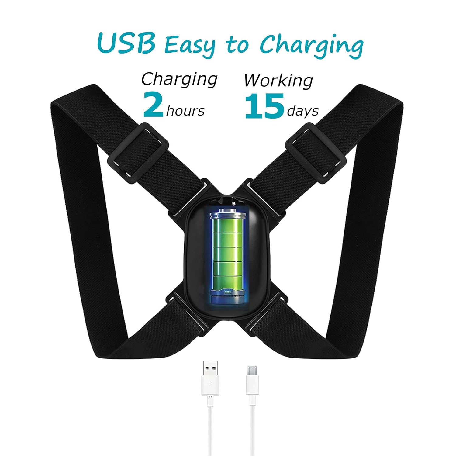 Smart Posture Corrector with Vibration Reminder – Adjustable for Men, Women & Teens