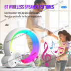 Smart LED Night Lamp with Bluetooth Speaker, Alarm Clock & White Noise – App-Controlled Bedside Sleep Companion Light