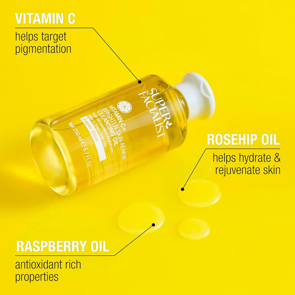 Super Facialist Vitamin C Cleansing Oil – Gentle Makeup Remover (200ml)
